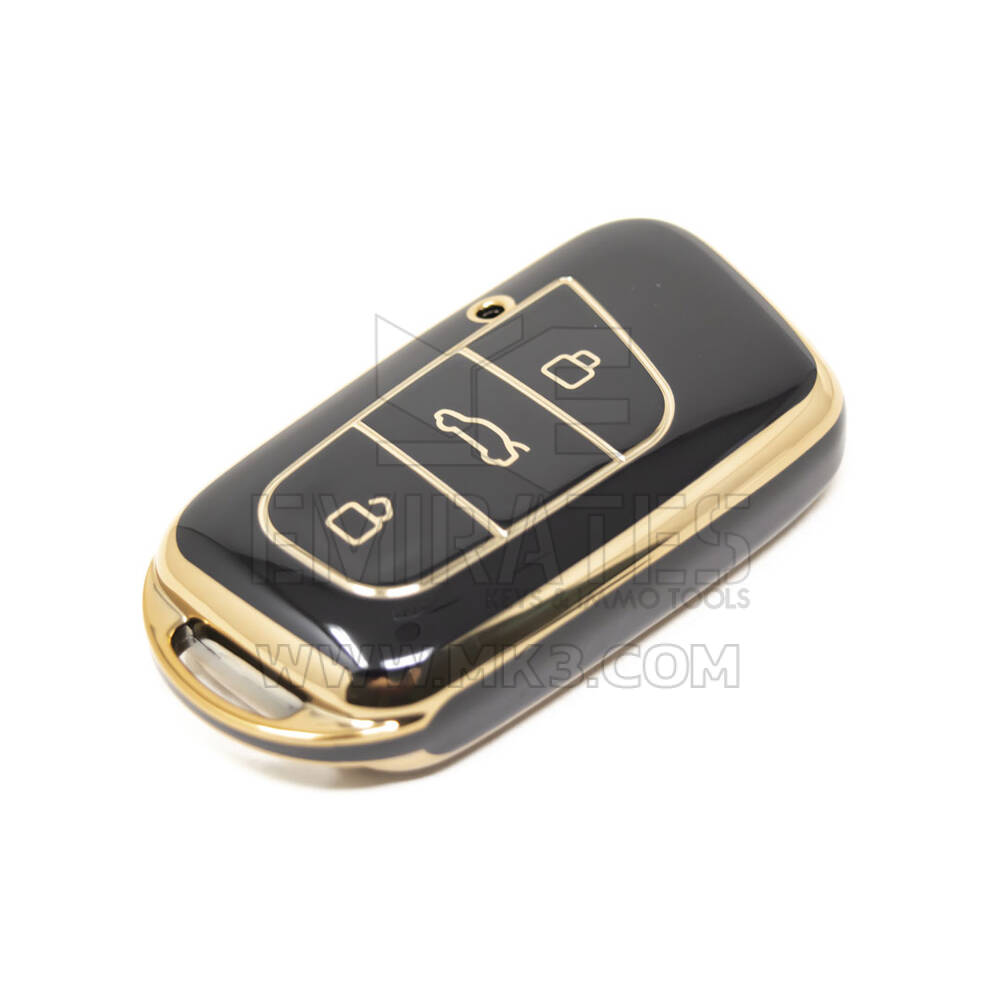 Nueva cubierta Nano de alta calidad del mercado de accesorios para llave remota Chery 3 botones Color negro CR-B11J | Cayos de los Emiratos