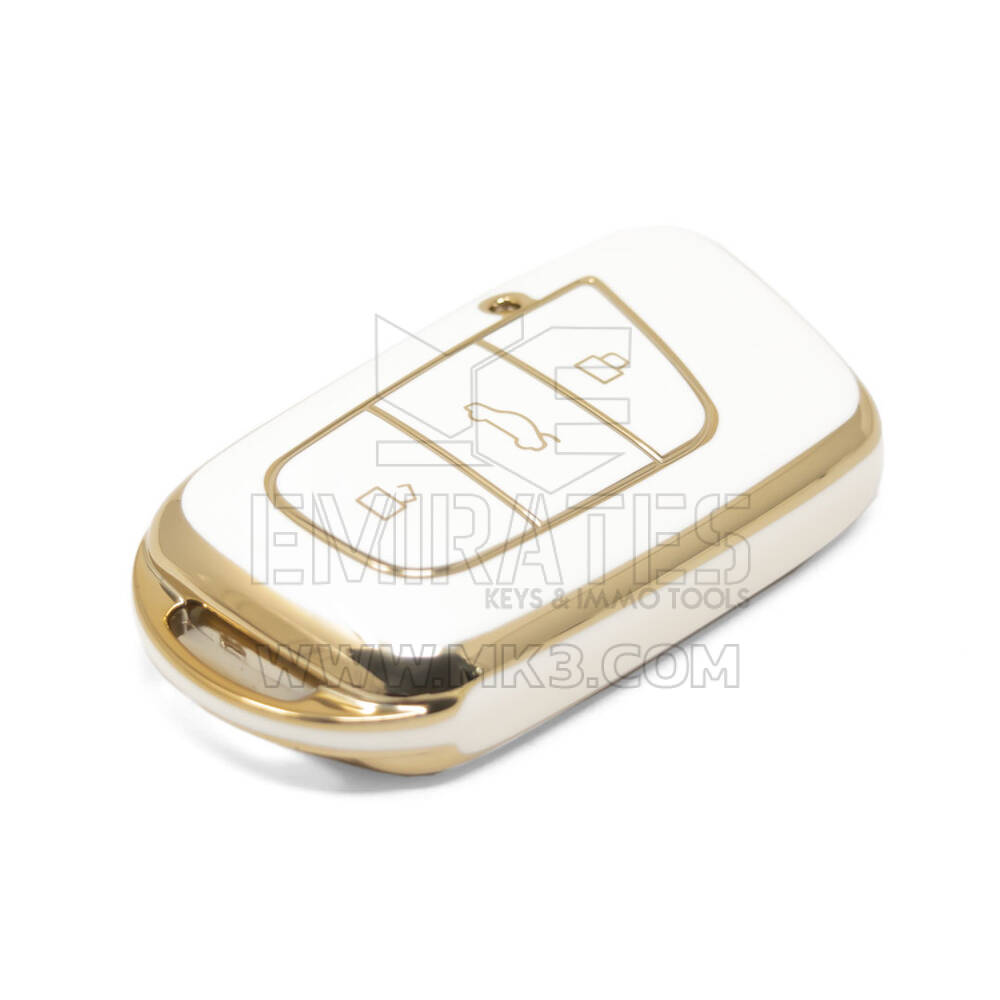 Nueva cubierta Nano de alta calidad del mercado de accesorios para llave remota Chery 3 botones Color blanco CR-B11J | Cayos de los Emiratos