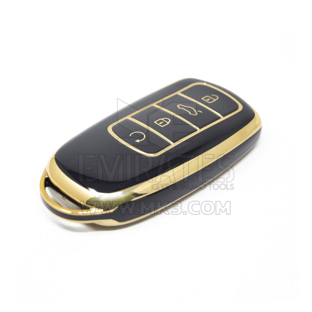 Nuova cover aftermarket Nano di alta qualità per chiave remota Chery 4 pulsanti colore nero CR-C11J | Chiavi degli Emirati