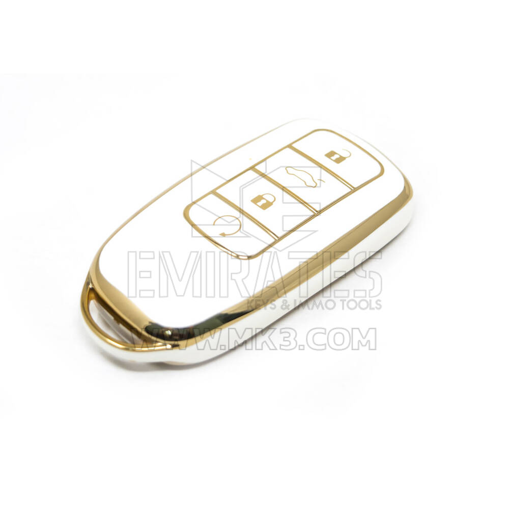 Nueva cubierta Nano de alta calidad del mercado de accesorios para llave remota Chery 4 botones Color blanco CR-C11J | Cayos de los Emiratos