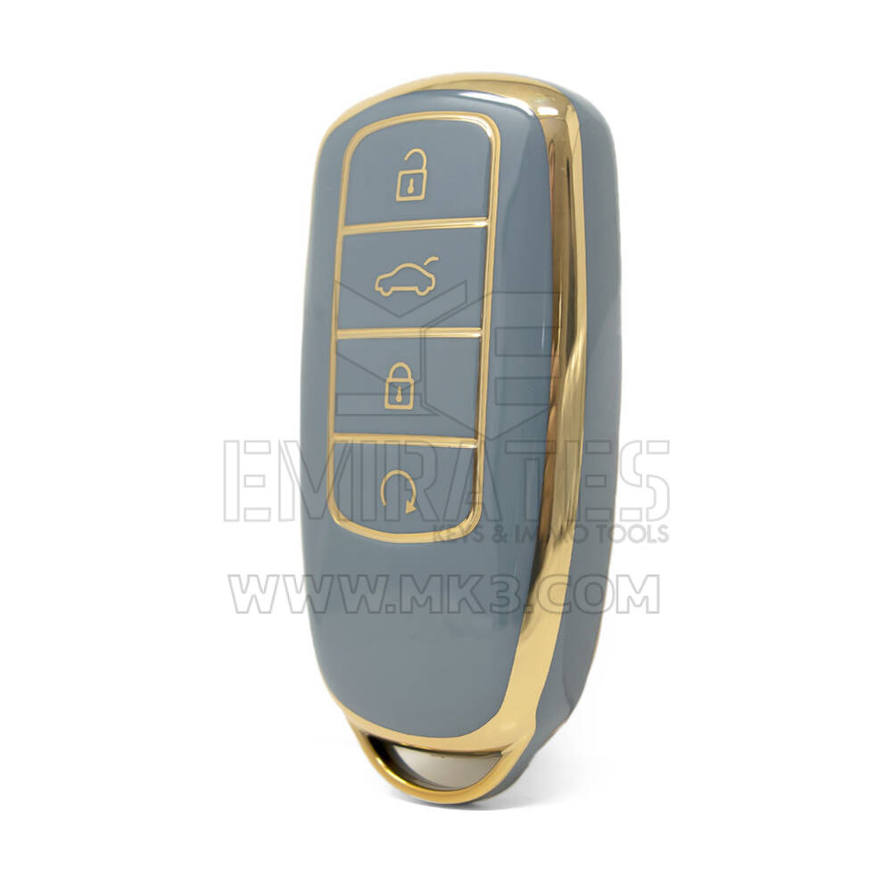 Nano High Quality Cover For Chery Remote Key 4 Buttons Gray Color CR-C11J