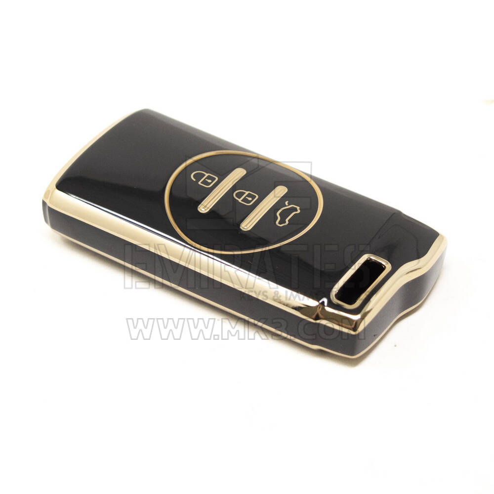 Nueva cubierta Nano de alta calidad del mercado de accesorios para llave remota Chery 3 botones Color negro CR-D11J | Cayos de los Emiratos