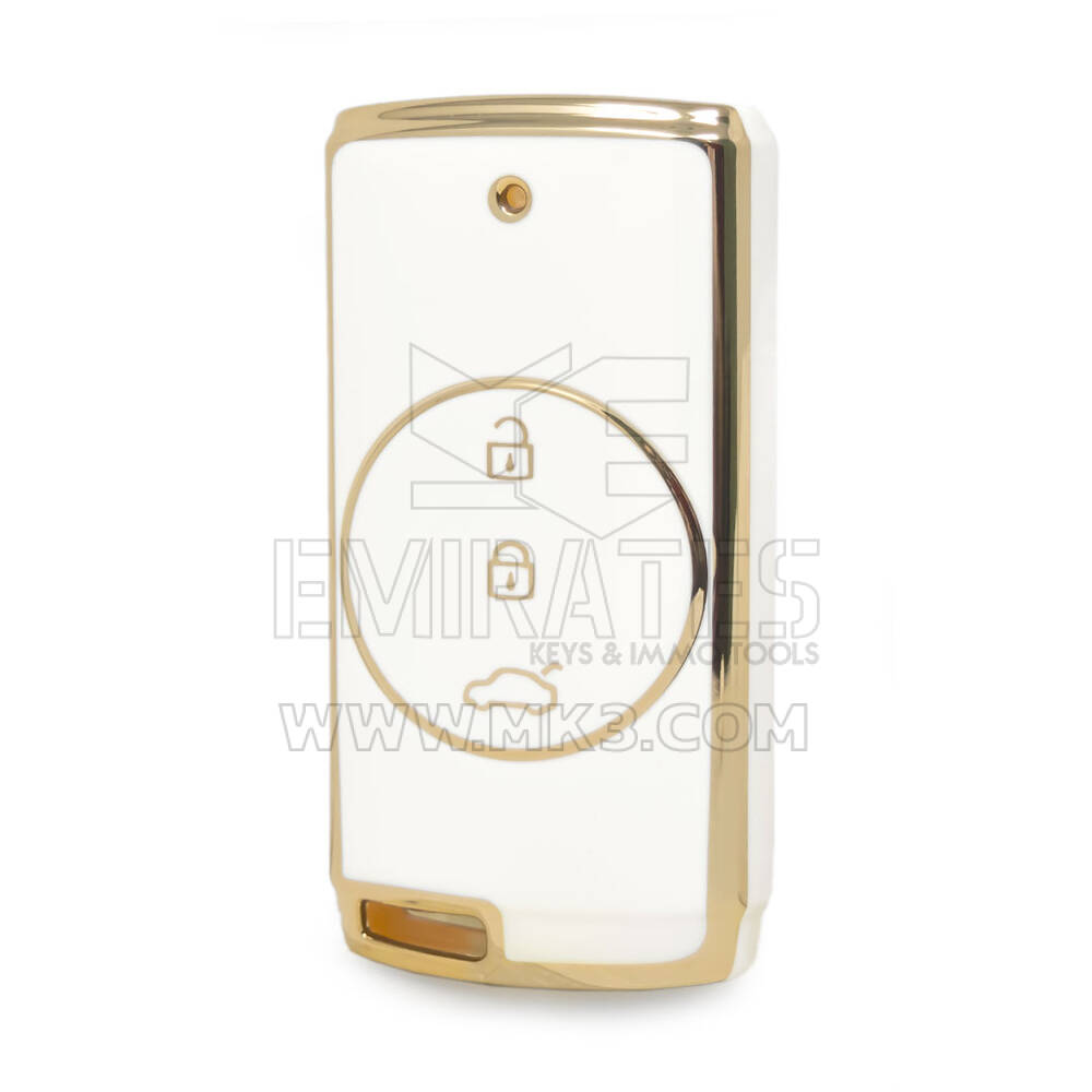 Nano High Quality Cover For Chery Remote Key 3 Buttons White Color CR-E11J