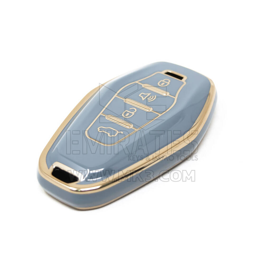 Nova capa nano de reposição de alta qualidade para chave remota chery 4 botões cor cinza CR-F11J | Chaves dos Emirados