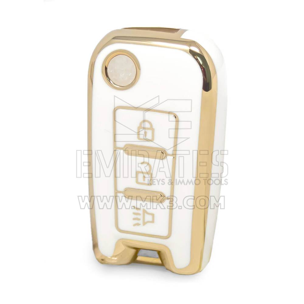 Capa Nano de alta qualidade para Venucia Flip Remote Key 3 botões cor branca VNC-C11J