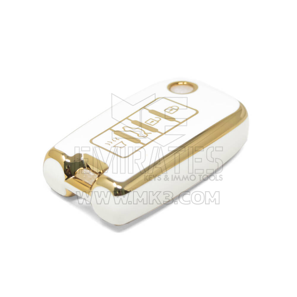 Nueva funda Nano de alta calidad para mando a distancia Venucia Flip, 4 botones, Color blanco, VNC-D11J | Cayos de los Emiratos