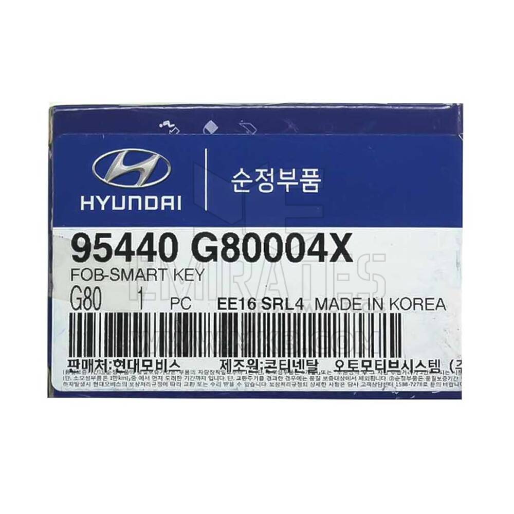 NUEVO Hyundai Grandeur 2018 Genuine / OEM Smart Remote Key 4 Botones 433MHz 95440-G80004X 95440G80004X | Claves de los Emiratos