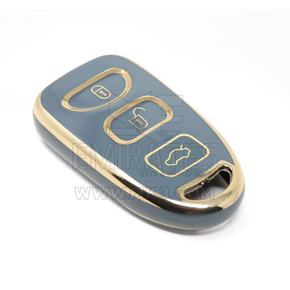 New Aftermarket Nano High Quality Cover For Kia Remote Key 4 Buttons Gray Color KIA-P11J4 | Emirates Keys