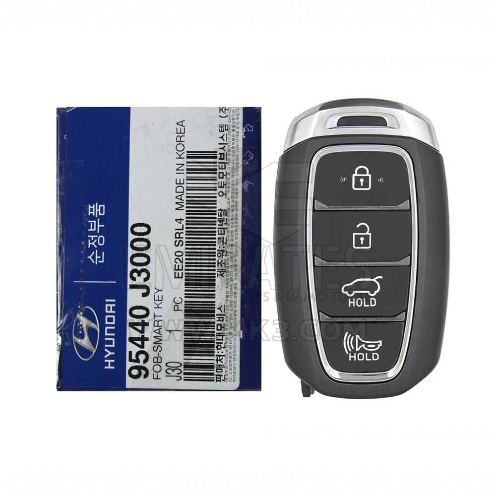 NOVO Hyundai Veloster 2017-2019 Genuine/OEM Smart Remote Key 4 Buttons 433MHz 95440-J3000 95440J3000, FCCID: SY5IGFGE04 | Chaves dos Emirados