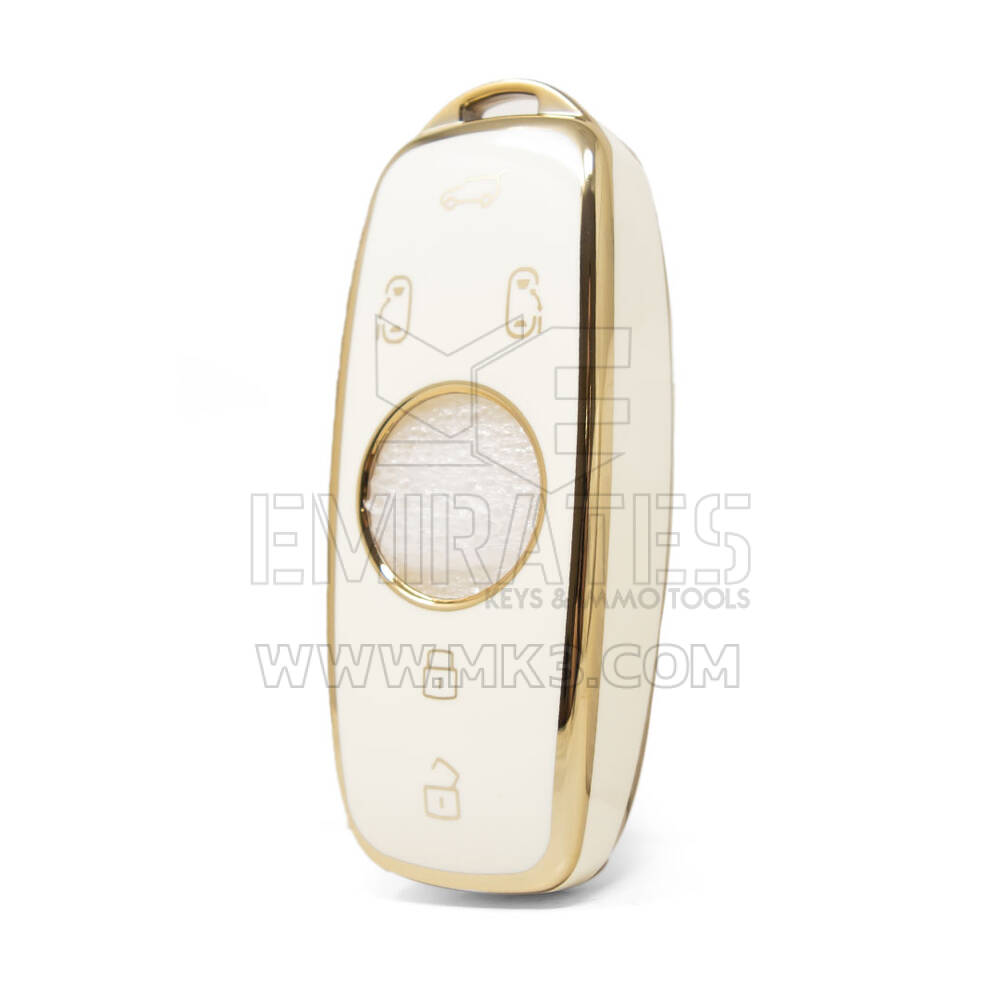 Nano – couvercle de haute qualité pour clé télécommande Roewe, 5 boutons, couleur blanche, RW-C11J