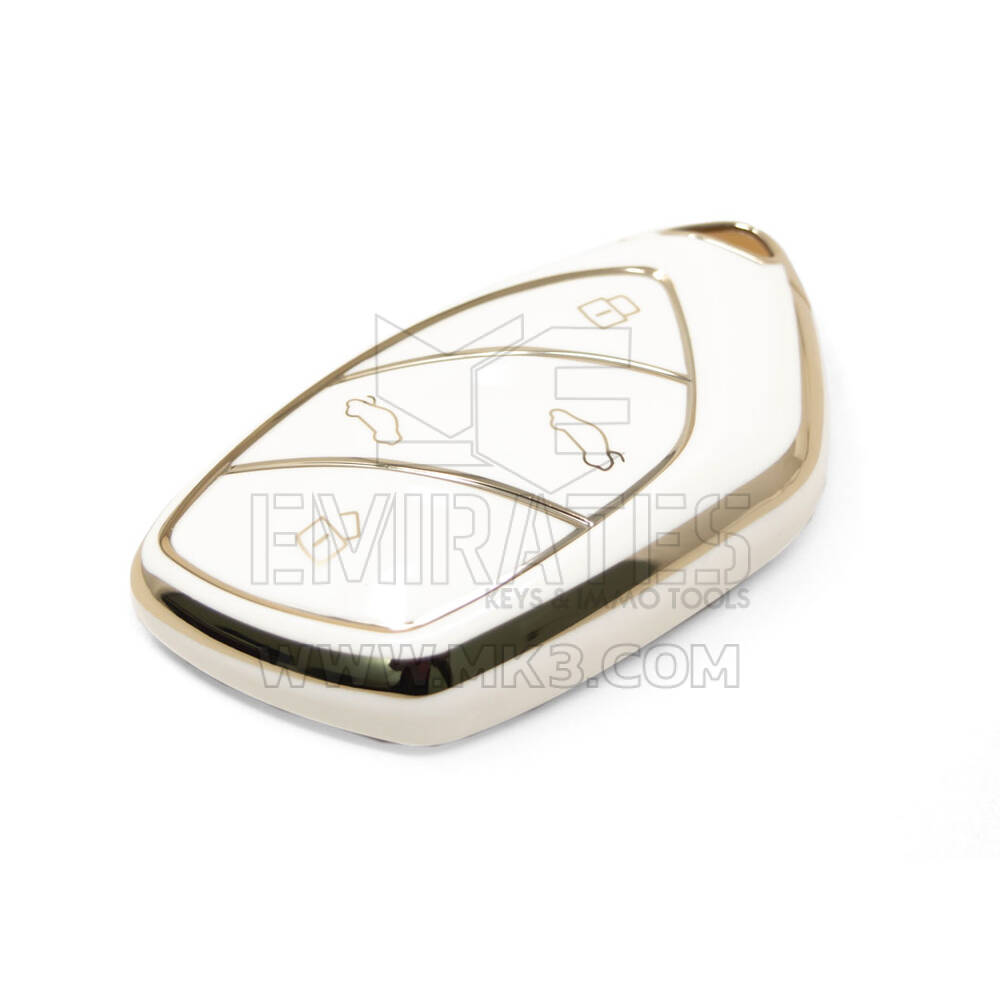 Nouveau couvercle Nano de haute qualité pour clé télécommande Roewe, 4 boutons, couleur blanche, RW-D11J | Clés des Émirats