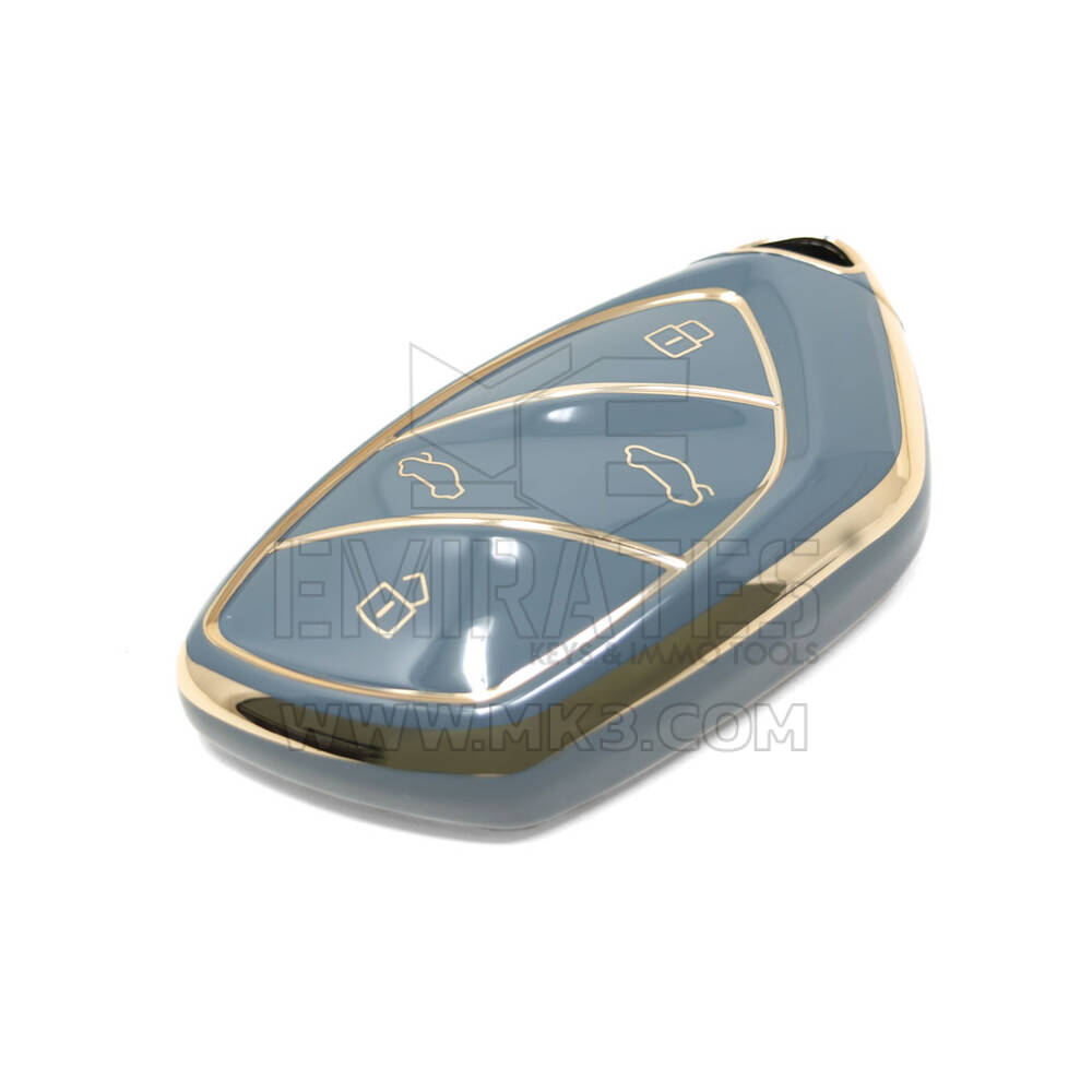 Nouveau couvercle Nano de haute qualité pour clé télécommande Roewe, 4 boutons, couleur grise, RW-D11J | Clés des Émirats