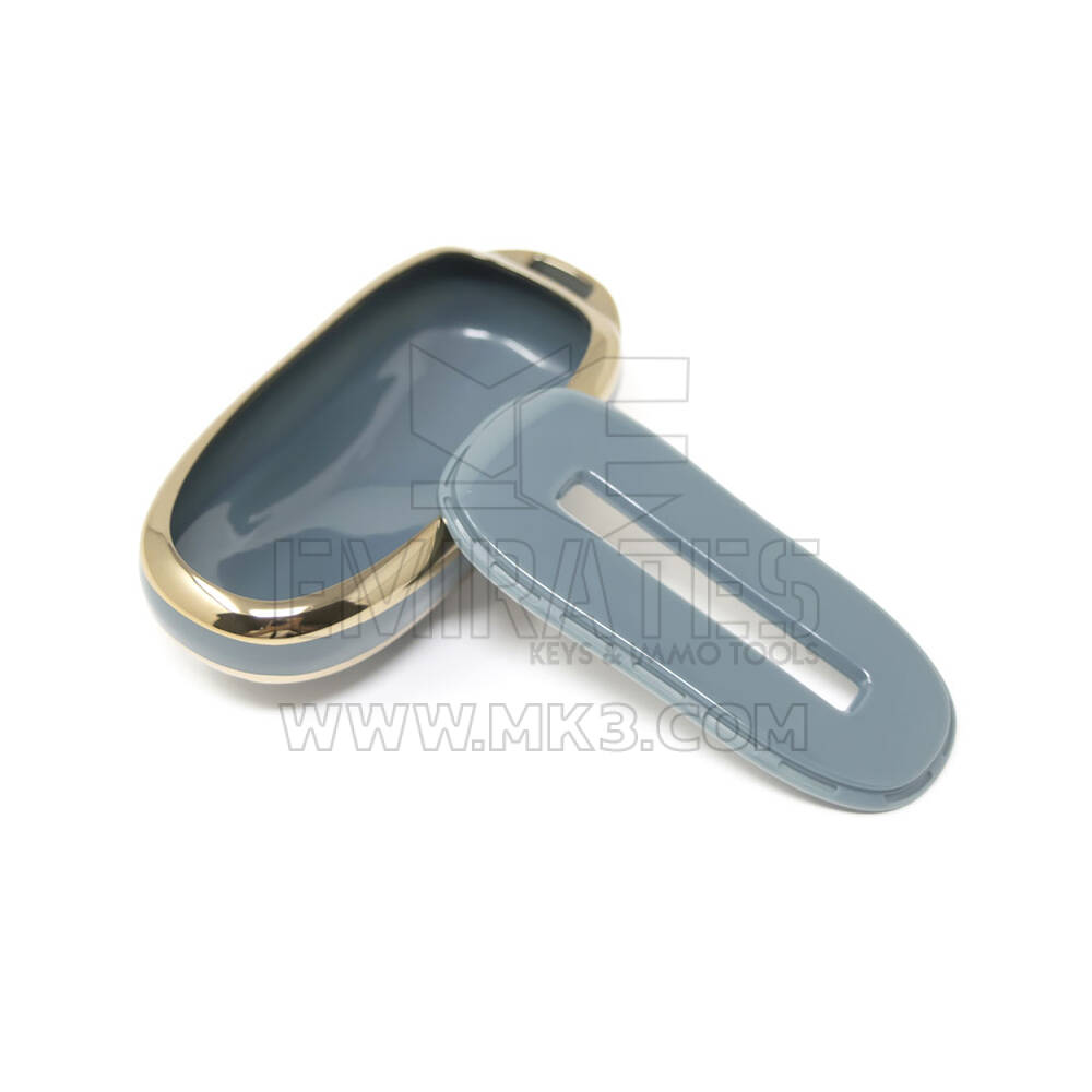 New Aftermarket Nano High Quality Cover For Tesla Remote Key 3 Buttons Gray Color TSL-A11J | Emirates Keys