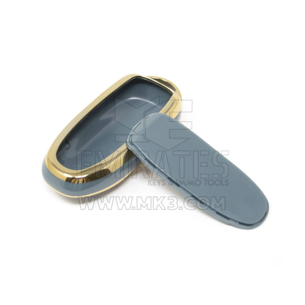 New Aftermarket Nano High Quality Cover For Tesla Smart Remote Key 3 Buttons Gray Color TSL-B11J | Emirates Keys