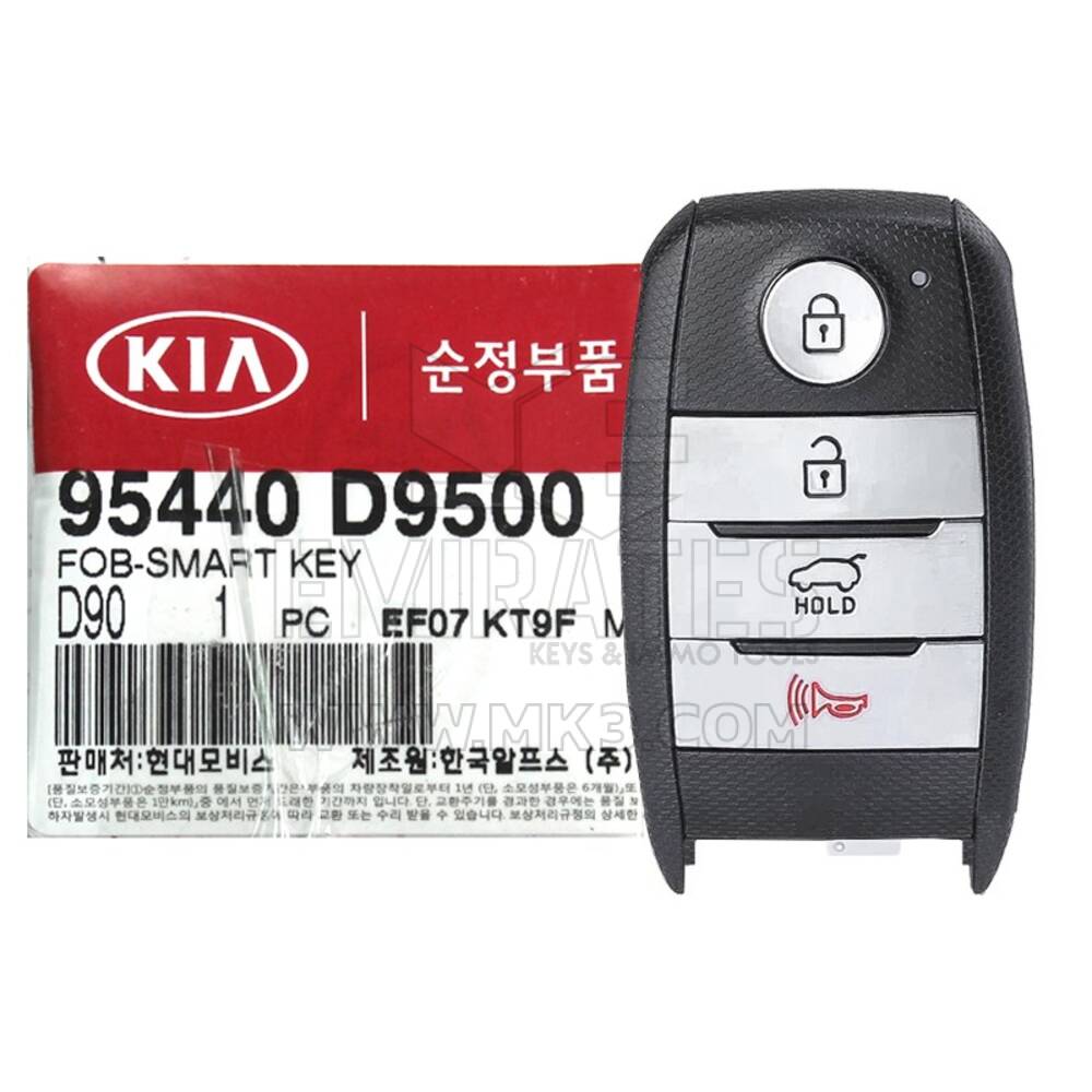 NEW Kia Sportage 2019-2020 Genuine/OEM Smart Remote Key 4 Buttons 433MHz 95440-D9500 95440D9500, FCCID: TQ8-FOB-4F08 | Emirates Keys