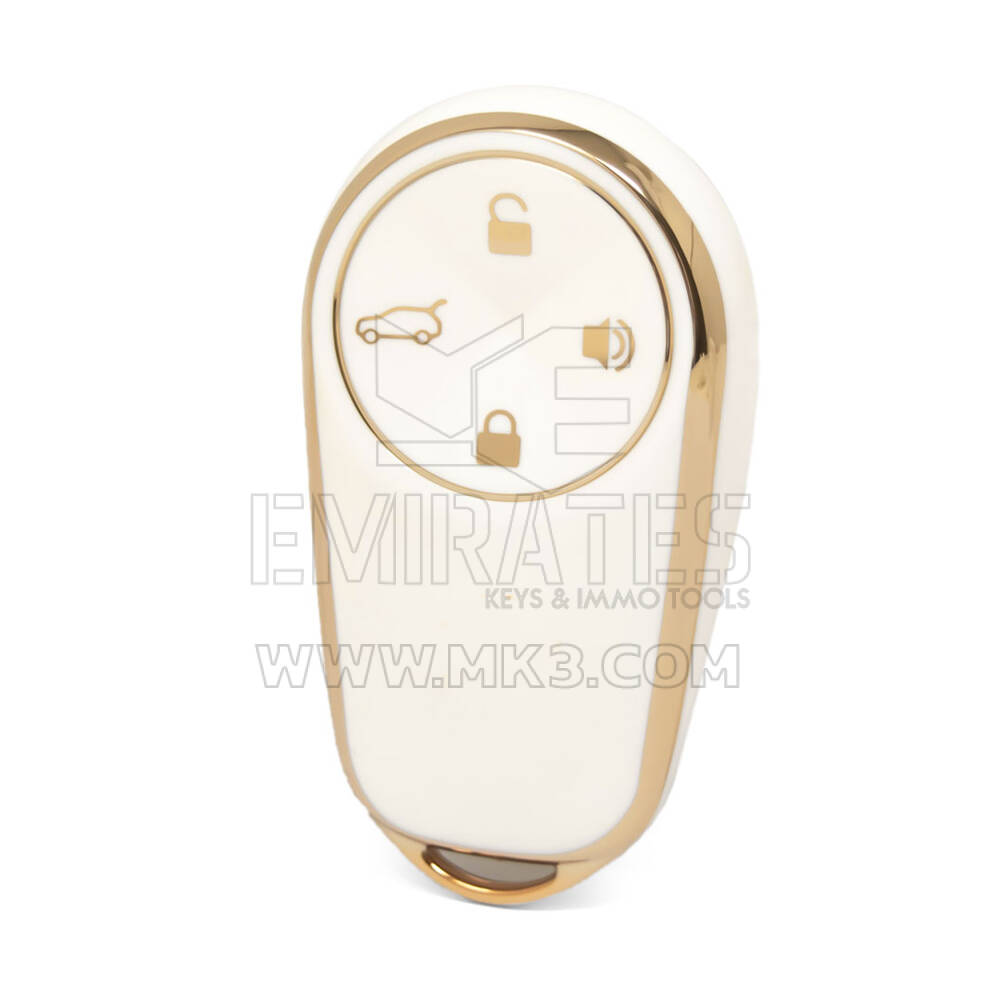 Nano High Quality Cover For NIO Remote Key 4 Buttons White Color NIO-A11J