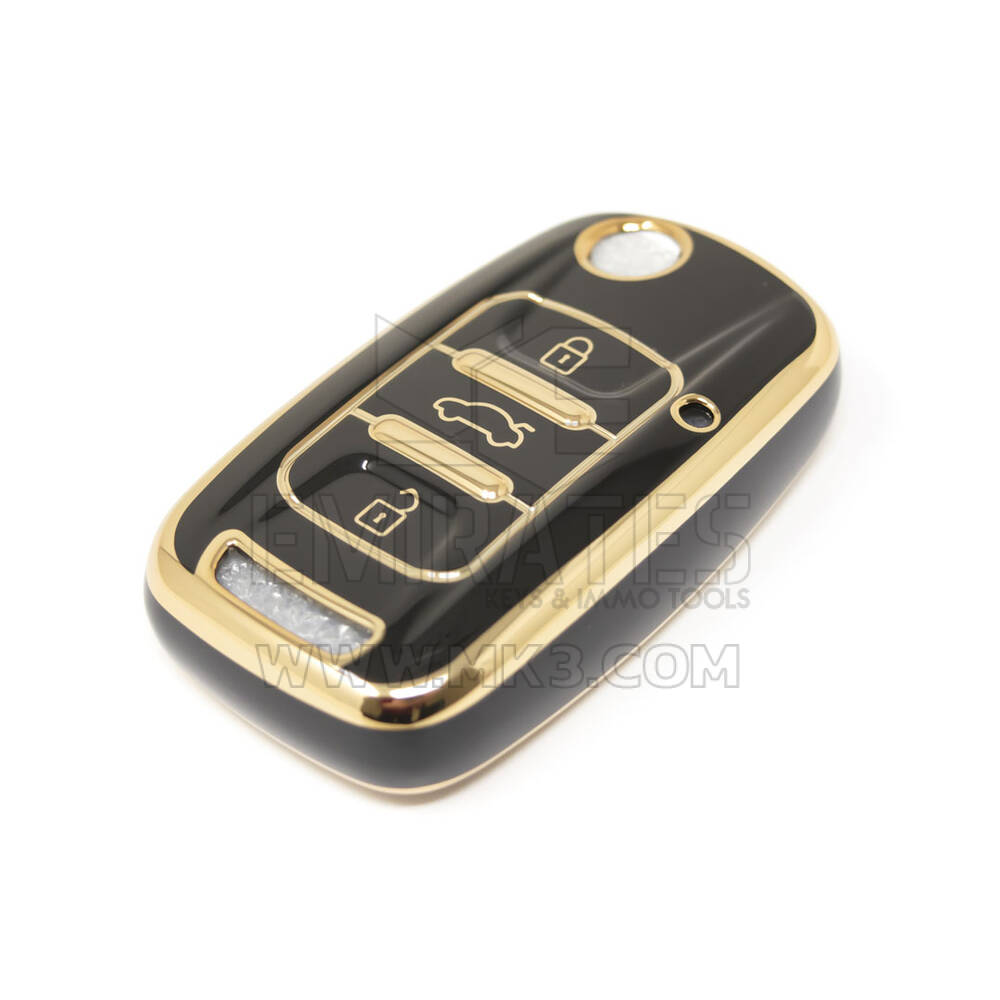 New Aftermarket Nano High Quality Cover For Wuling Flip Remote Key 3 Buttons Black Color WL-A11J3 | Emirates Keys
