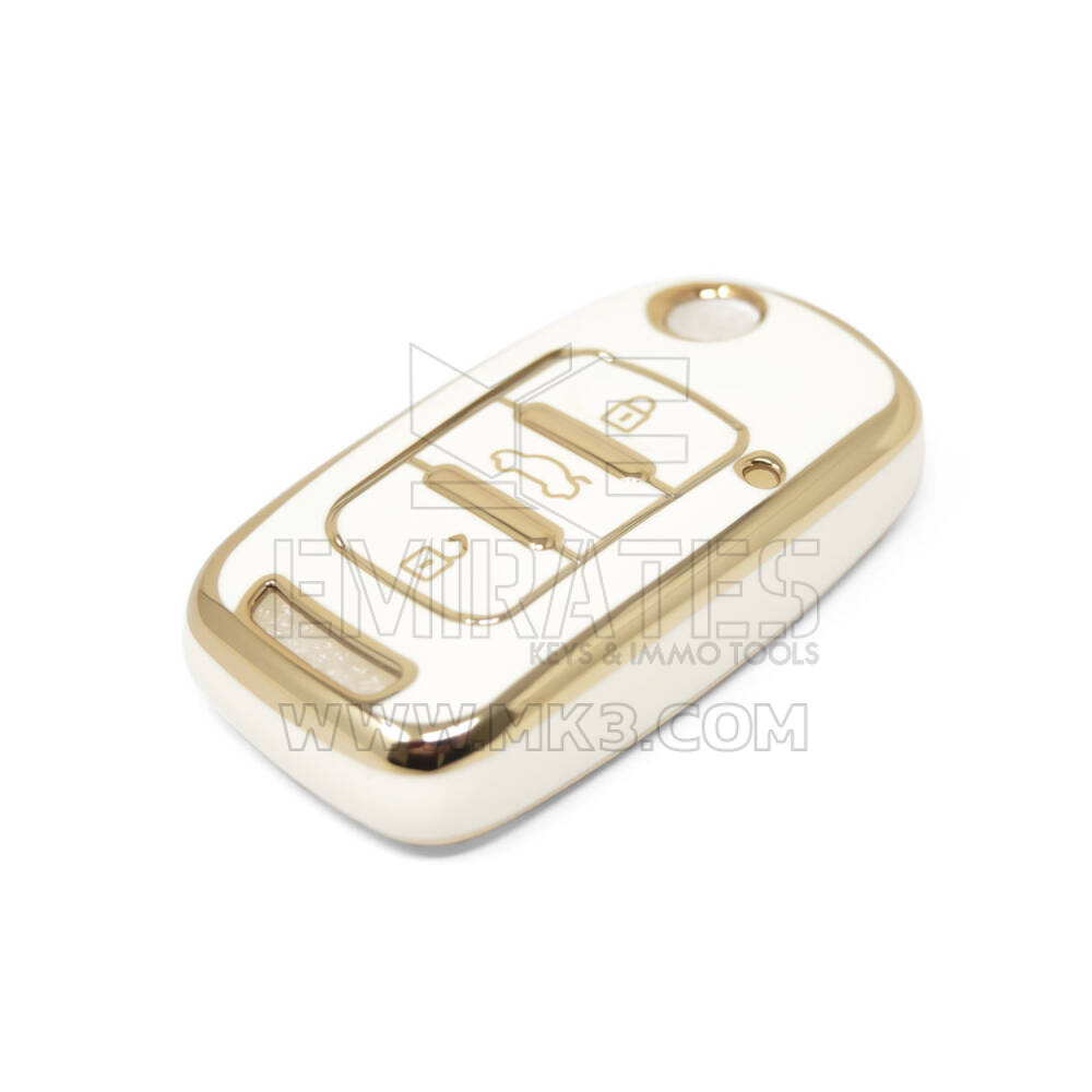 New Aftermarket Nano High Quality Cover For Wuling Flip Remote Key 3 Buttons White Color WL-A11J3 | Emirates Keys