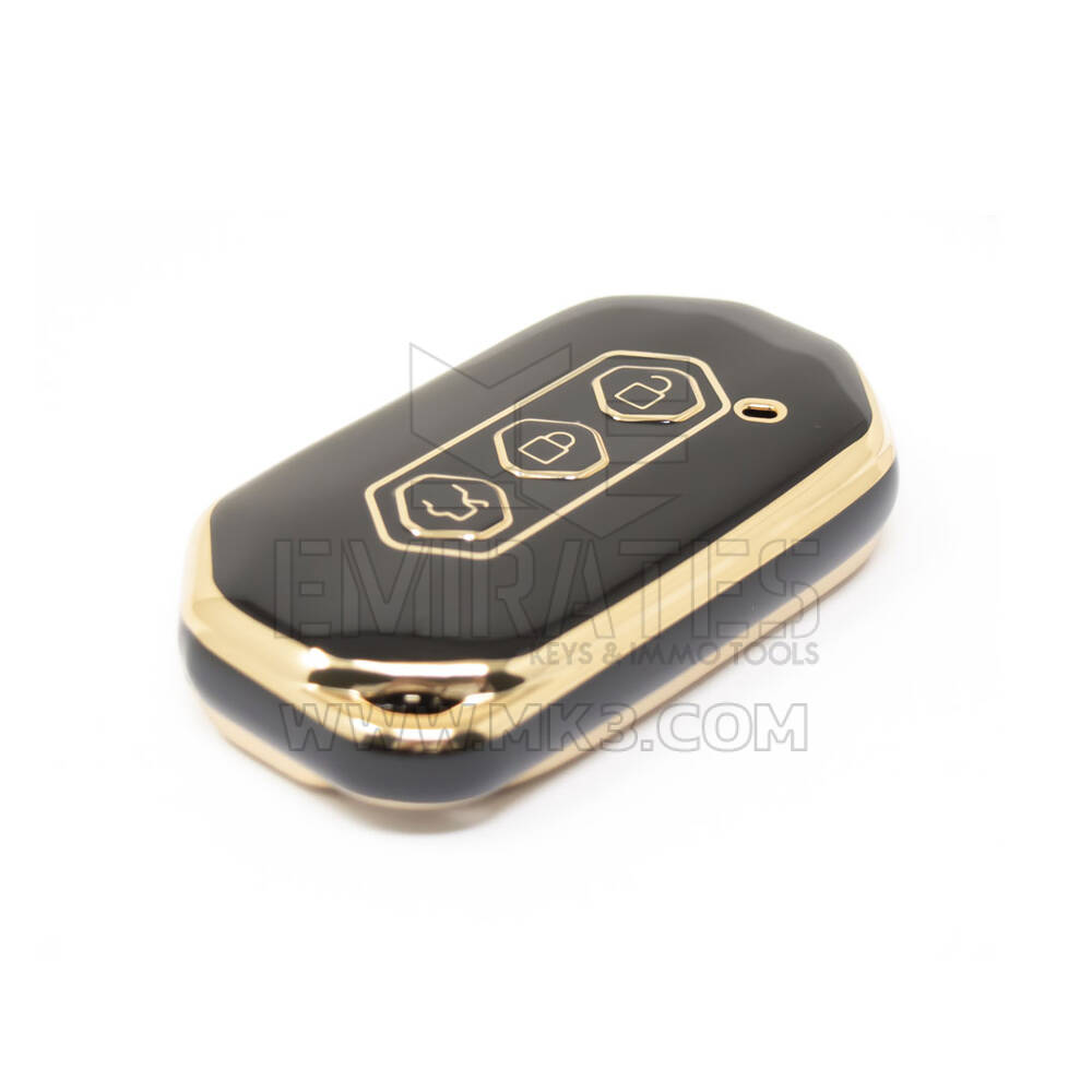Nouvelle couverture Nano de haute qualité pour clé télécommande intelligente Wuling, 3 boutons, couleur noire, WL-B11J | Clés des Émirats