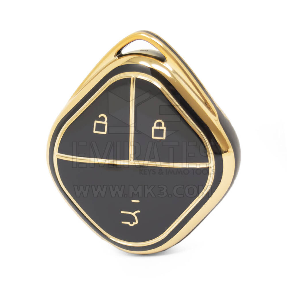 Nano High Quality Cover For Wuling Smart Remote Key 3 Buttons Black Color WL-E11J