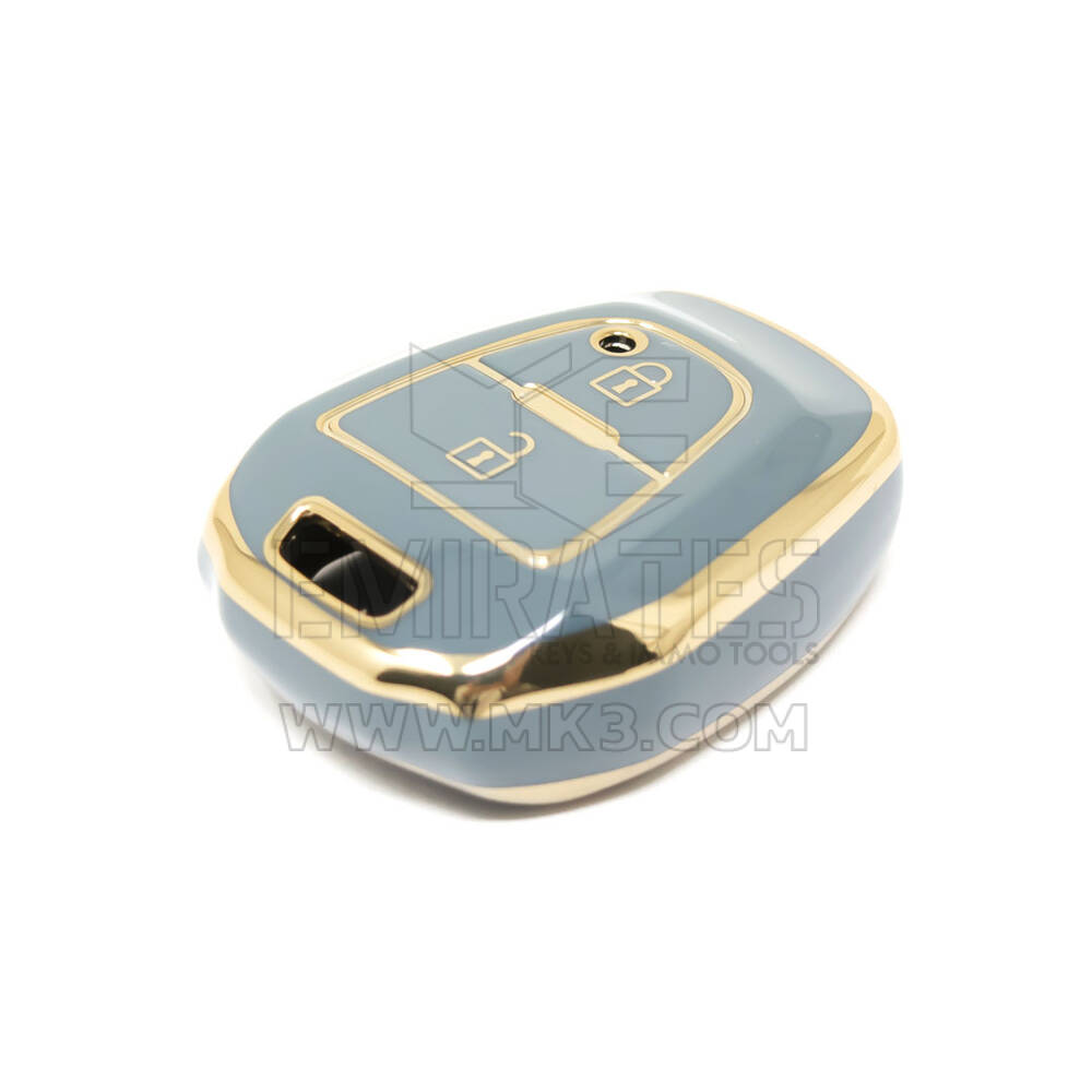 جديد ما بعد البيع نانو غطاء عالي الجودة لمفتاح ايسوزو البعيد 2 أزرار اللون الرمادي ISZ-A11J | مفاتيح الإمارات