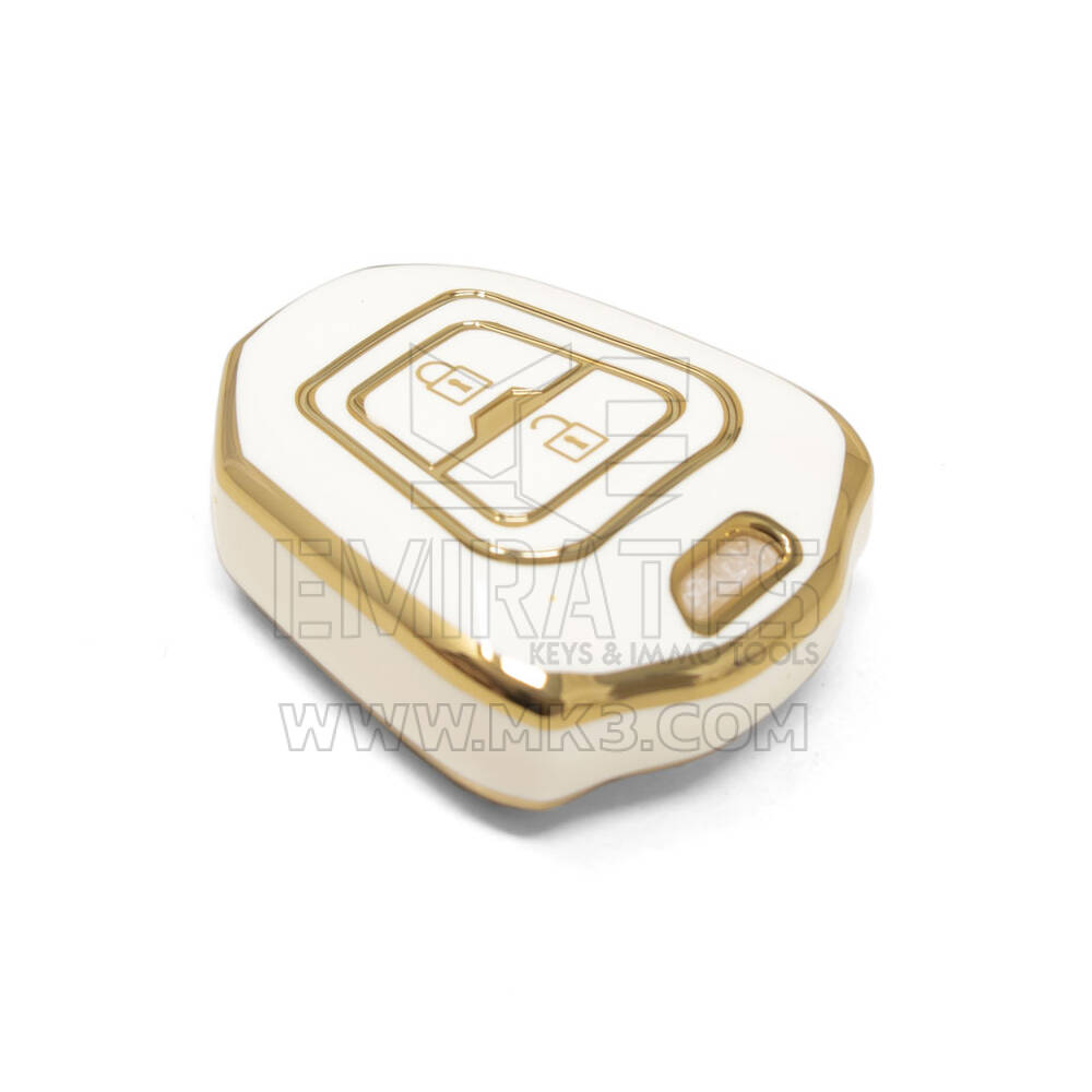 Nueva cubierta Nano de alta calidad del mercado de accesorios para llave remota Isuzu 2 botones Color blanco ISZ-C11J | Cayos de los Emiratos