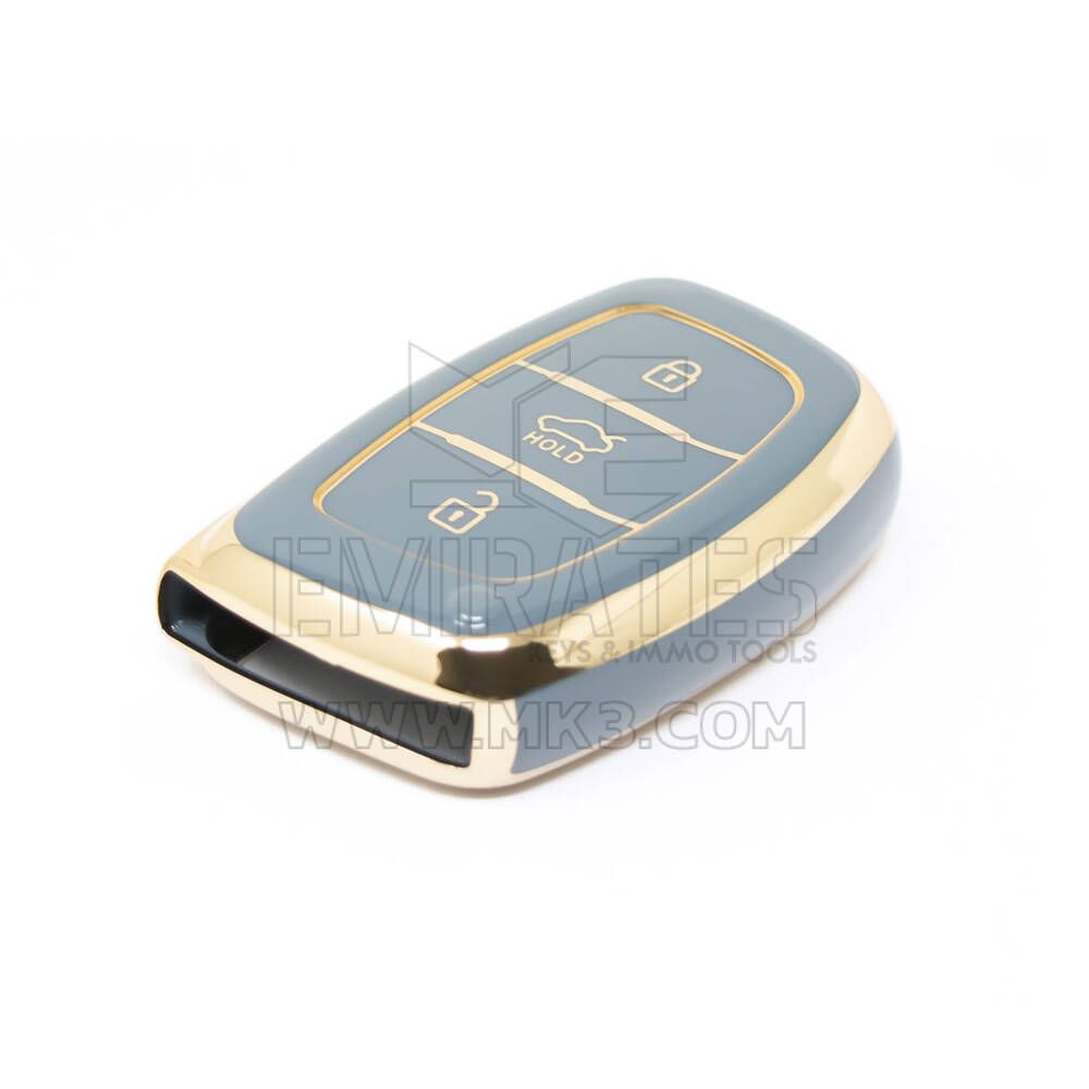 Nouvelle couverture Nano de haute qualité pour clé télécommande intelligente Hyundai Tucson, 3 boutons, couleur grise, HY-A11J3B | Clés des Émirats