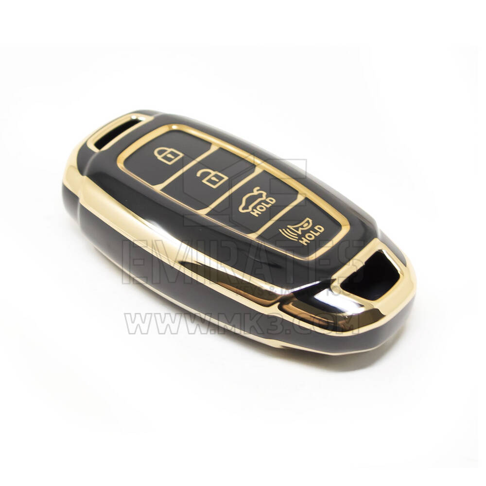 New Aftermarket Nano High Quality Cover For Hyundai Remote Key 4 Buttons Black Color HY-D11J4A | Emirates Keys