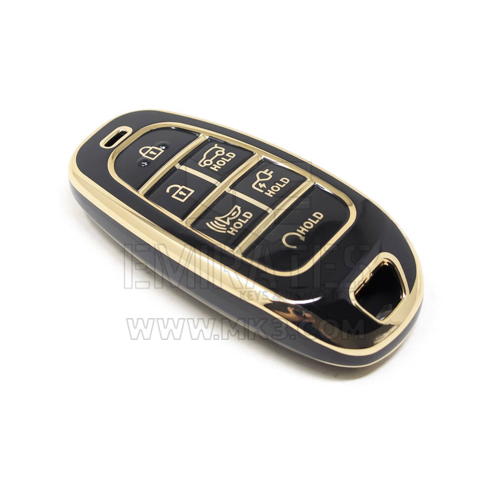 NNano – couvercle de haute qualité pour clé télécommande Hyundai, 6 boutons, couleur noire, HY-H11J6B | Clés des Émirats