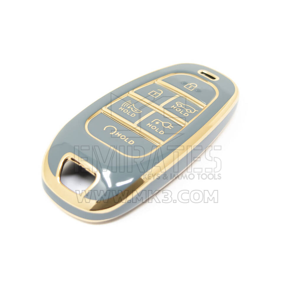 New Aftermarket NNano High Quality Cover For Hyundai Remote Key 6 Buttons Gray Color HY-H11J6B | Emirates Keys