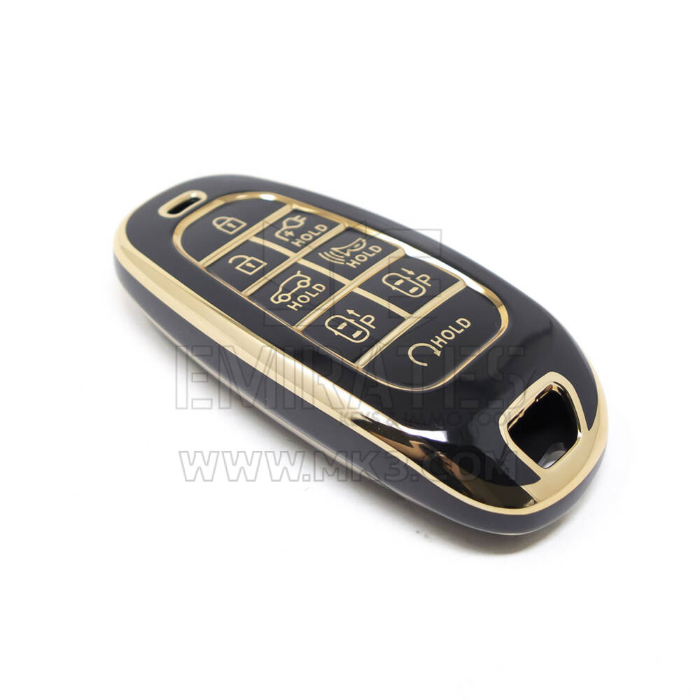 NNano – couvercle de haute qualité pour clé télécommande Hyundai, 8 boutons, couleur noire, HY-H11J8 | Clés des Émirats