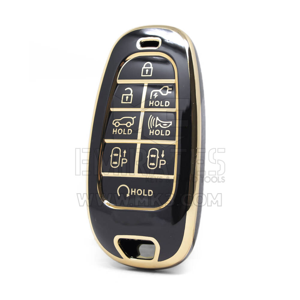 Nano – couvercle de haute qualité pour clé télécommande Hyundai, 8 boutons, couleur noire, HY-H11J8