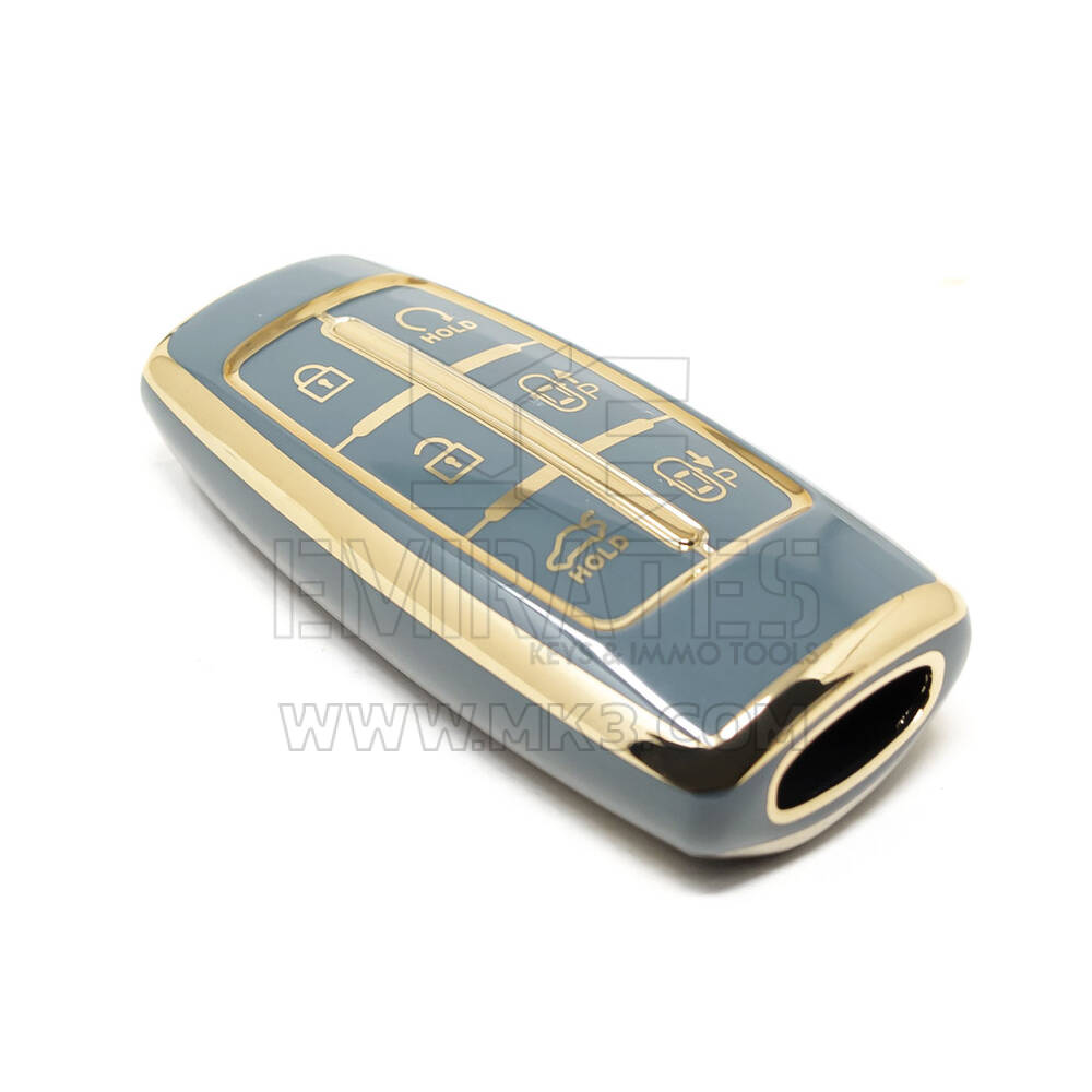 جديد ما بعد البيع نانو غطاء عالي الجودة لشركة هيونداي جينيسيس مفتاح بعيد 6 أزرار اللون الرمادي HY-I11J6B | مفاتيح الإمارات