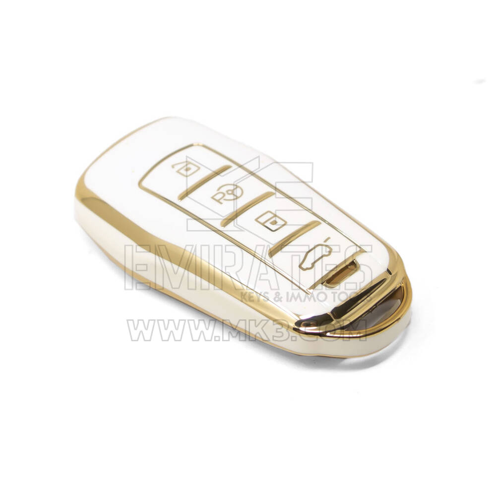Nueva cubierta Nano de alta calidad del mercado de accesorios para llave remota Xpeng, 4 botones, Color blanco XP-A11J | Cayos de los Emiratos