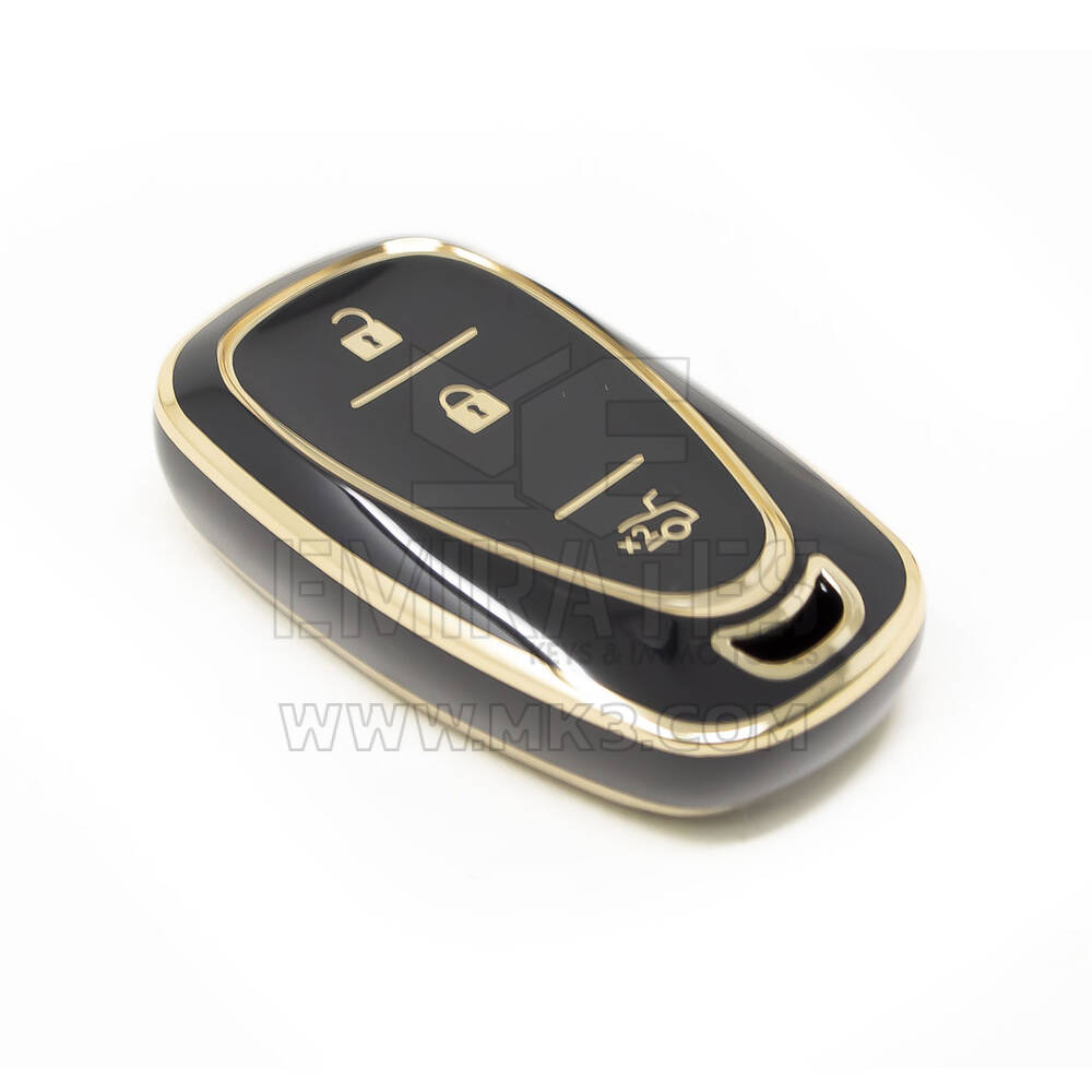 Couverture Nano de haute qualité pour clé télécommande Chevrolet, 3 boutons, couleur noire, CRL-B11J3B, nouveau marché | Clés des Émirats