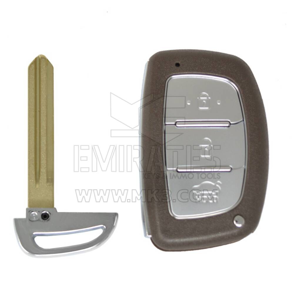 Hyundai Elantra 2015 Smart Remote Key Shell 3 Boutons HYN14R Blade Haute Qualité / Emirates Keys Couvercle de clé à distance, Remplacement des coques de porte-clés à bas prix