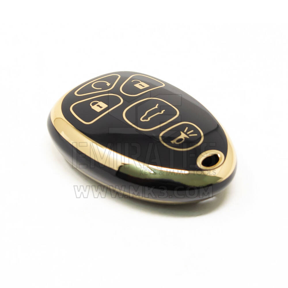 Couverture Nano de haute qualité pour clé télécommande Chevrolet, 5 boutons, couleur noire, CRL-F11J5 | Clés des Émirats