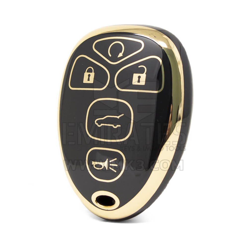 Nano – couvercle de haute qualité pour clé télécommande Chevrolet, 5 boutons, couleur noire, CRL-F11J5