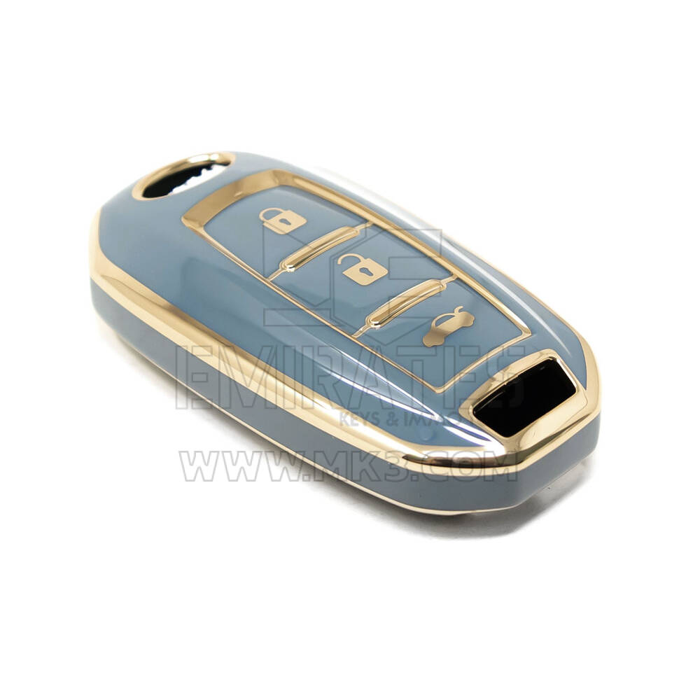 Nueva cubierta Nano de alta calidad del mercado de accesorios para llave remota Infiniti 3 botones Color gris IFNT-A11J | Cayos de los Emiratos
