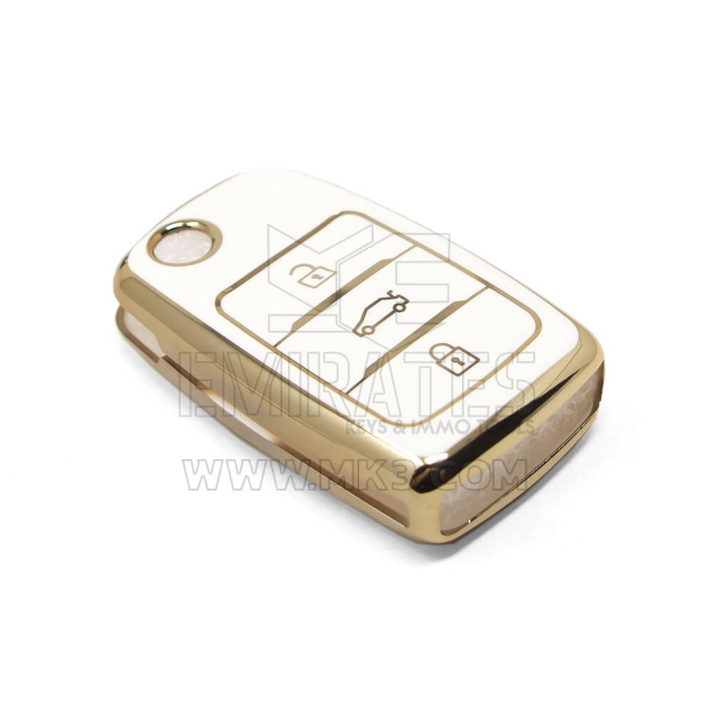 Novo aftermarket nano capa de alta qualidade para changan flip remoto chave 3 botões cor branca CA-B11J | Chaves dos Emirados