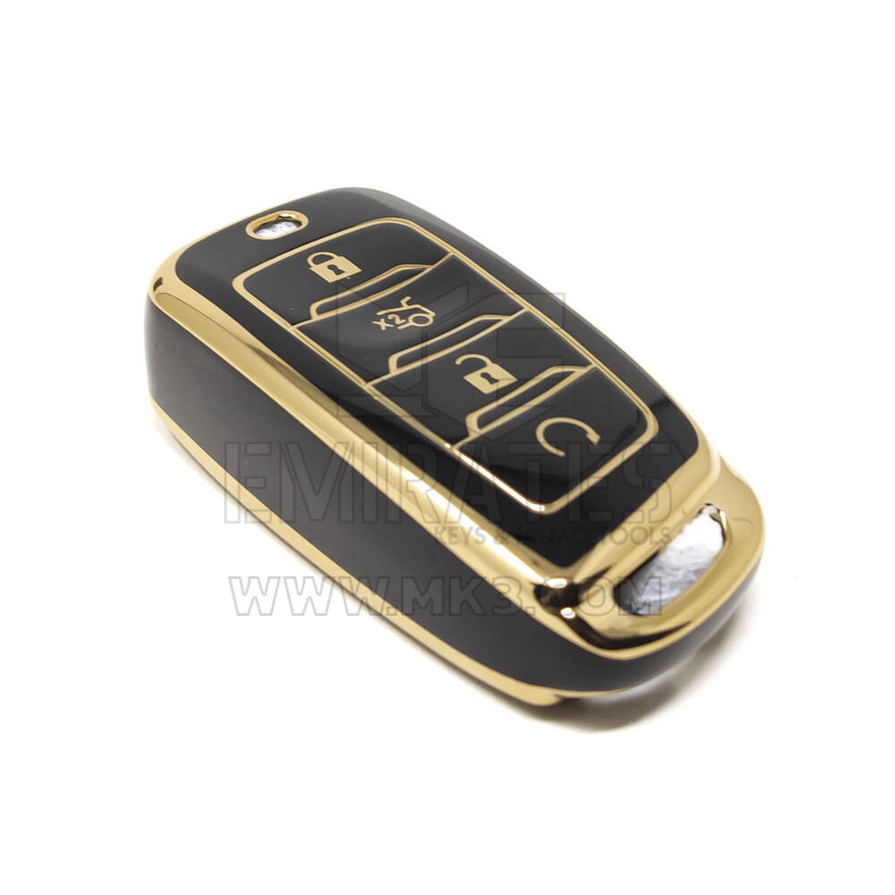 Nueva cubierta Nano de alta calidad del mercado de accesorios para llave remota Changan 4 botones Color negro CA-D11J | Cayos de los Emiratos