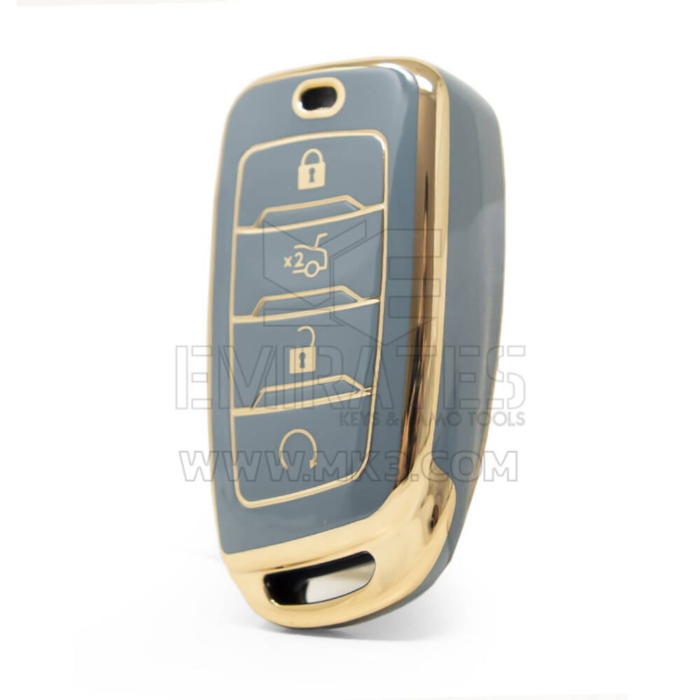 Nano High Quality Cover For Changan Remote Key 4 Buttons Gray Color CA-D11J