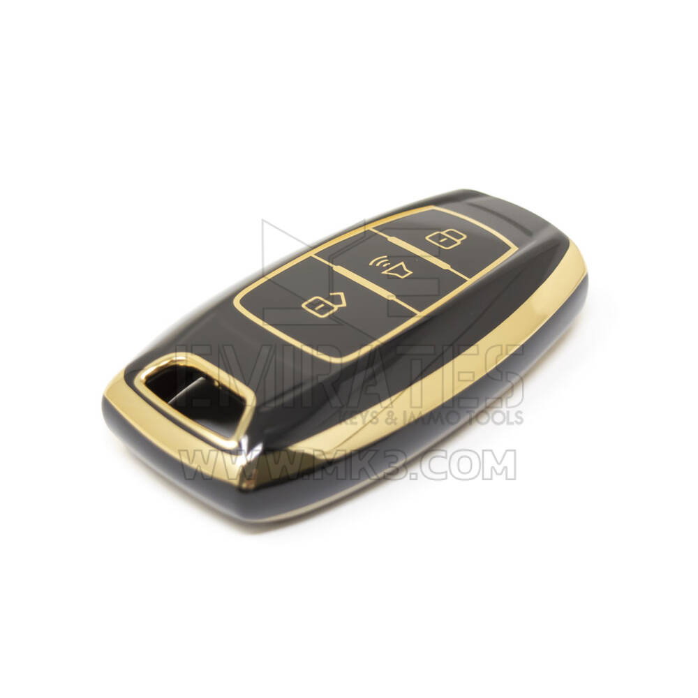 Novo aftermarket nano capa de alta qualidade para chave remota great wall 3 botões cor preta GW-B11J3 | Chaves dos Emirados