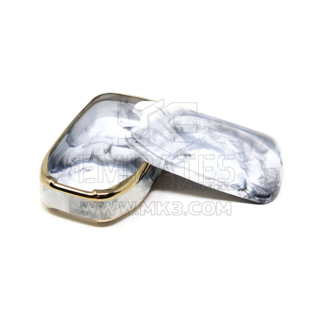 New Aftermarket Nano High Quality Marble Cover For GMC Remote Key 4+1 Buttons White Color GMC-A12J5B  | Emirates Keys
