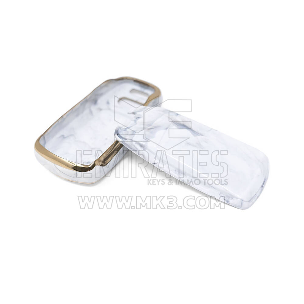 New Aftermarket Nano High Quality Marble Cover For Audi Remote Key 3 Buttons White Color Audi-B12J | Emirates Keys