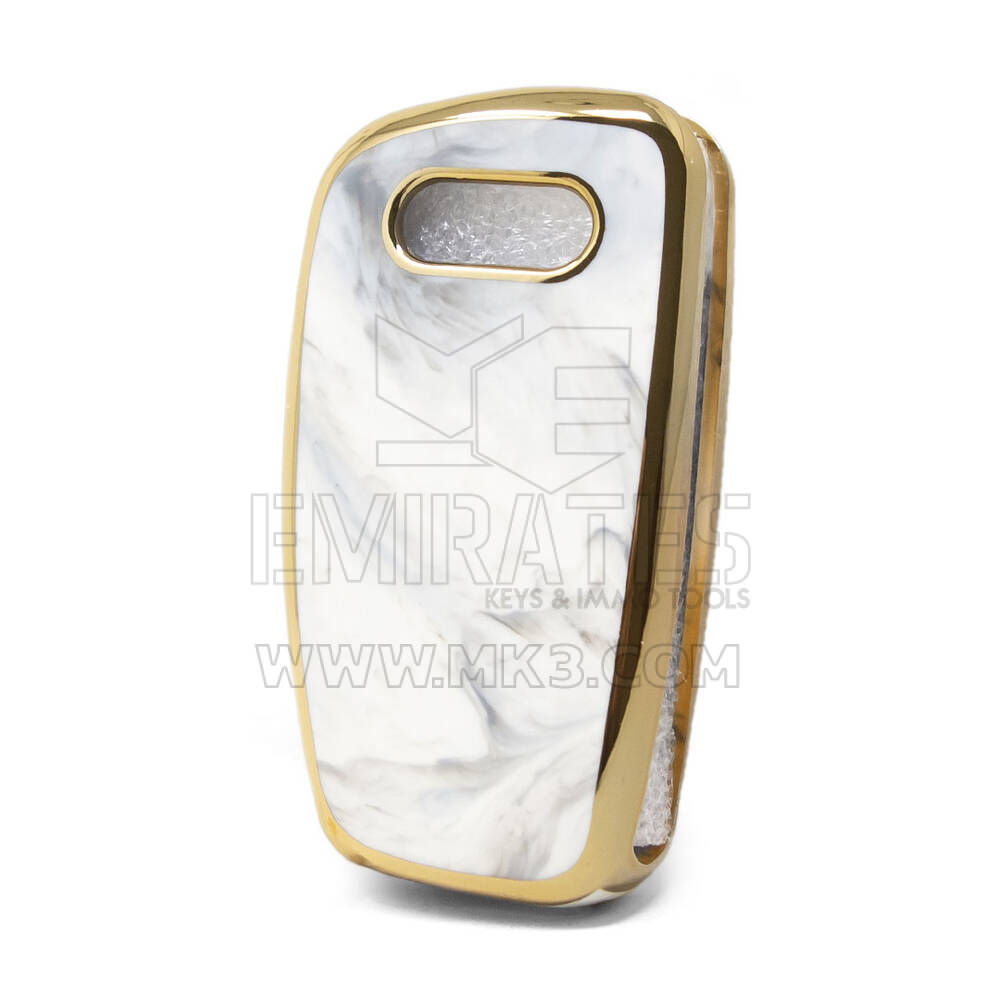 Нано-мраморный чехол для Audi Flip Key 3B, белый Audi-C12J | МК3