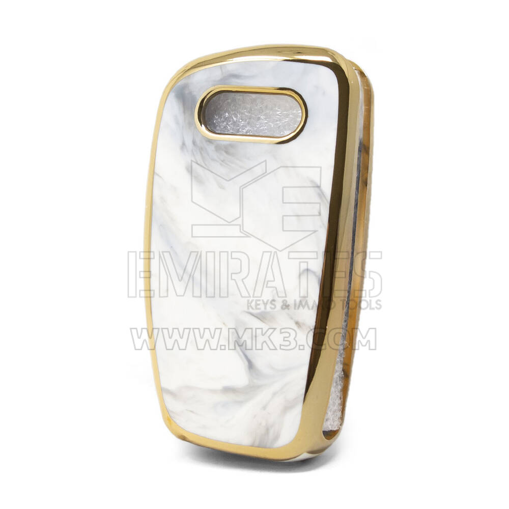 Nano Marble Cover For Audi Flip Key 3B White Audi-C12J | MK3