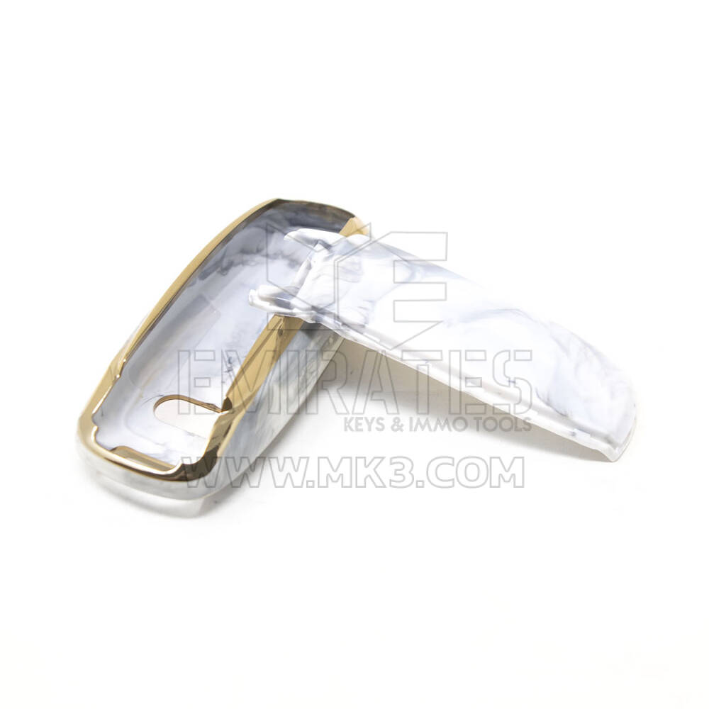 New Aftermarket Nano High Quality Marble Cover For Audi Remote Key 3 Buttons White Color Audi-D12J | Emirates Keys
