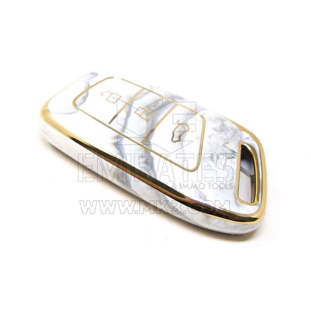 New Aftermarket Nano High Quality Marble Cover For Baojun Remote Key 3 Buttons White Color BJ-C12J | Emirates Keys