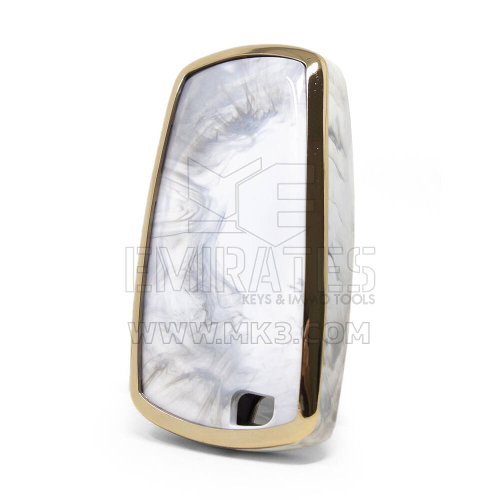 Nano Marble Cover For BMW Remote Key 4B White BMW-A12J | MK3
